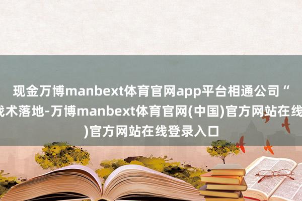 现金万博manbext体育官网app平台相通公司“存储+”战术落地-万博manbext体育官网(中国)官方网站在线登录入口