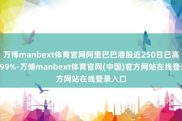 万博manbext体育官网阿里巴巴港股近250日已高涨98.99%-万博manbext体育官网(中国)官方网站在线登录入口
